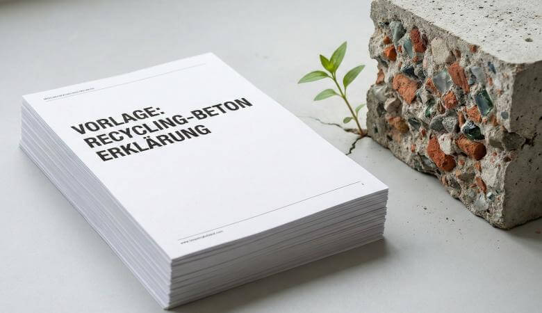 Recycling-Beton Erklärung KlimaHaus Nature