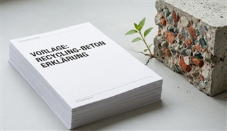 Recycling-Beton Erklärung KlimaHaus Nature