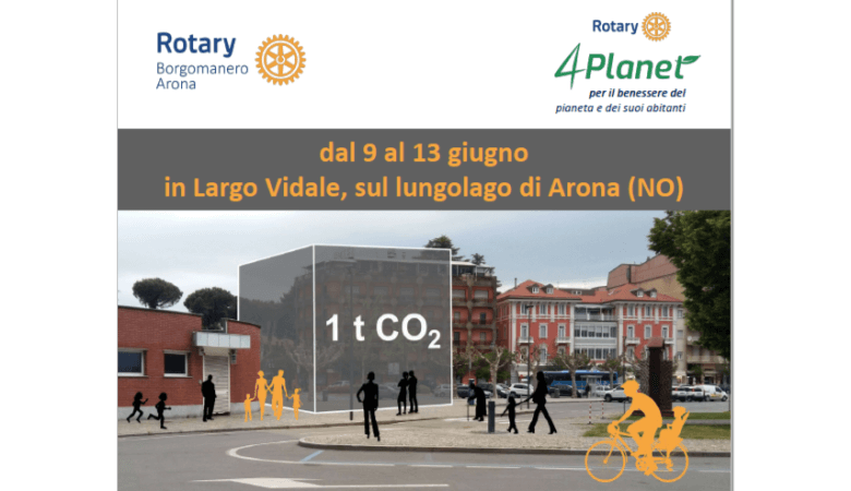 Ad Arona dal 9 al 13 giugno un gigantesco cubo che rappresenta 1 tonnellata di CO2                                                                                                                                                                             