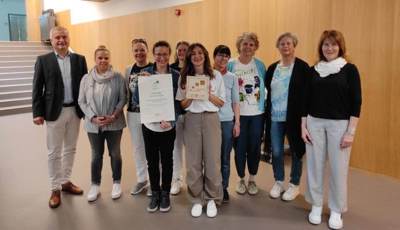 Mittelschule „Herz Jesu Institut“ in Mühlbach erneut als KlimaSchule ausgezeichnet